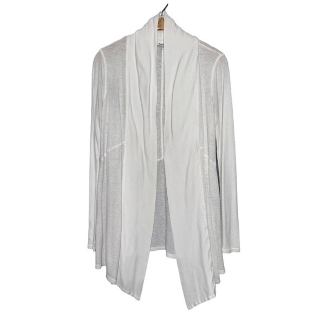 Splendid Vintage Women’s Size S White Thermal Waffle Knit Open Cardigan